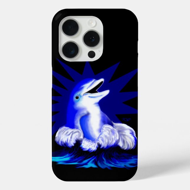 Smiling Dolphin Case-Mate iPhone Case (Back)