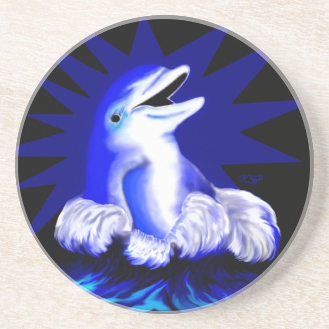 Smiling Dolphin Coaster (Front)