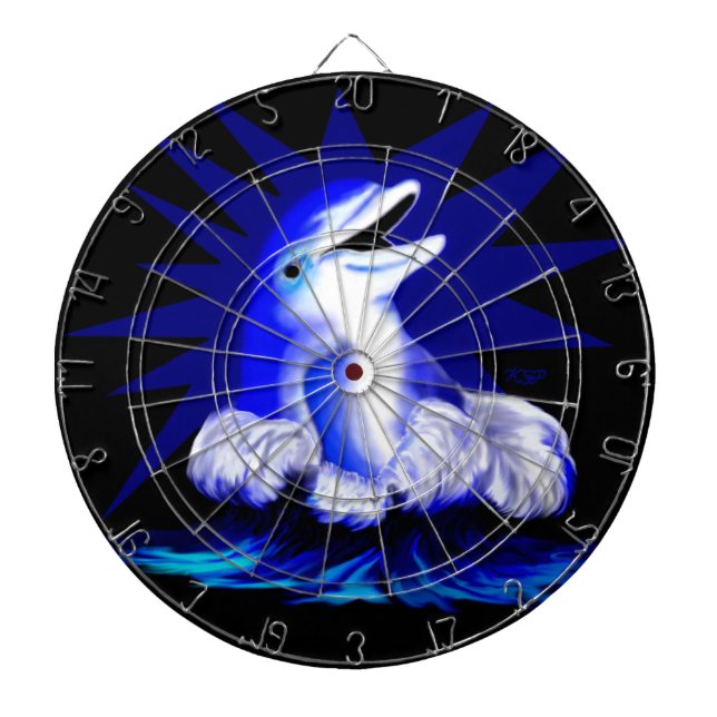 Smiling Dolphin Dartboard (Front)
