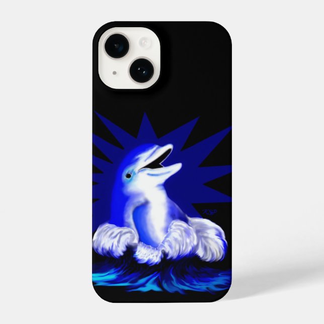 Smiling Dolphin iPhone Case (Back)
