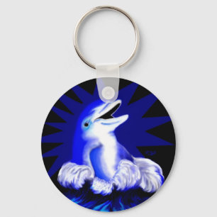 Smiling Dolphin Key Ring