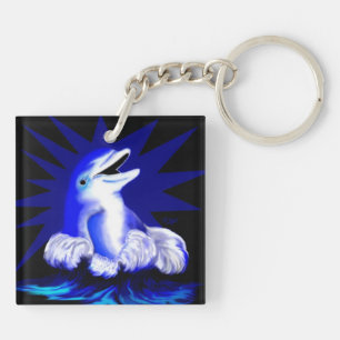 Smiling Dolphin Key Ring