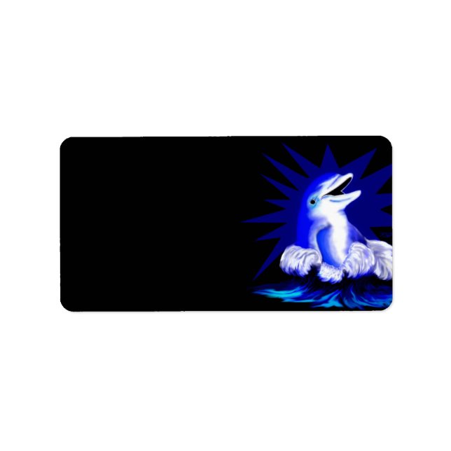 Smiling Dolphin Label (Front)