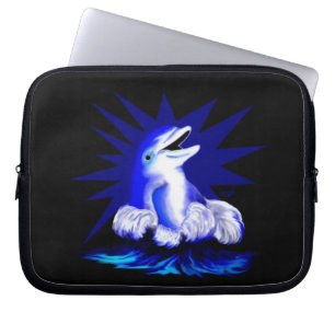 Smiling Dolphin Laptop Sleeve