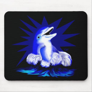 Smiling Dolphin Mouse Pad