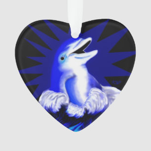 Smiling Dolphin Ornament