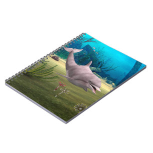 Smiling Dolphin Spiral Notebook