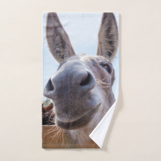 Smiling Donkey Hand Towel