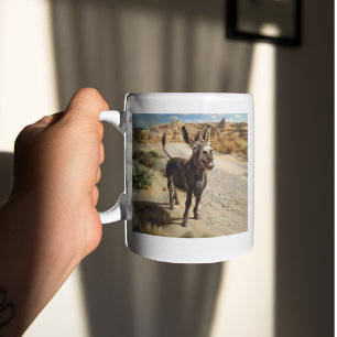 Smiling donkey, Oatman Arizona, Route 66 Coffee Mug