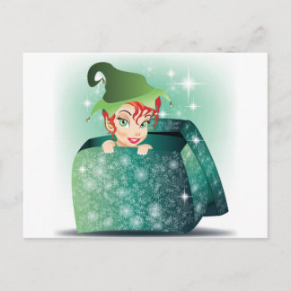 Smiling Elf Postcard