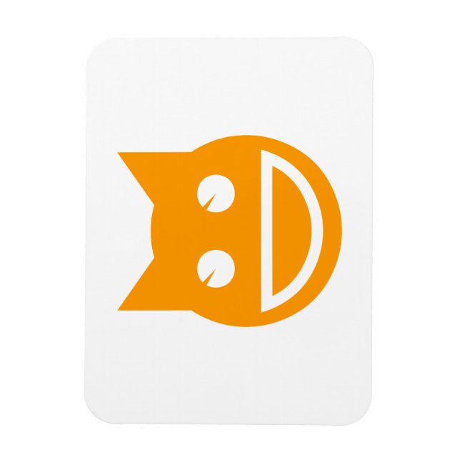 Smiling Emoji Cat Magnet (Vertical)