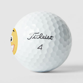 Smiling Emoji Golf Balls