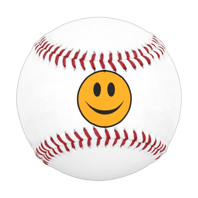 Smiling Face Emoji Baseball (Front)