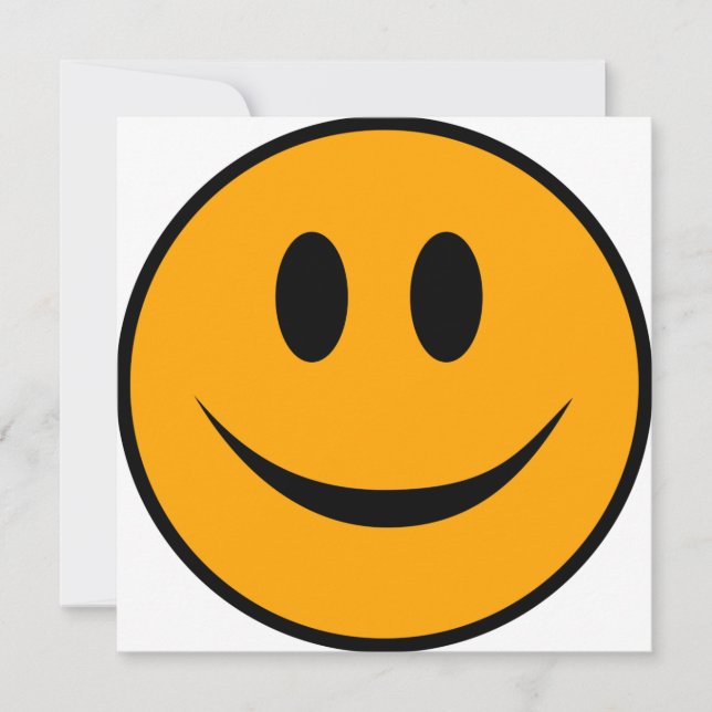 Smiling Face Emoji Card (Front)