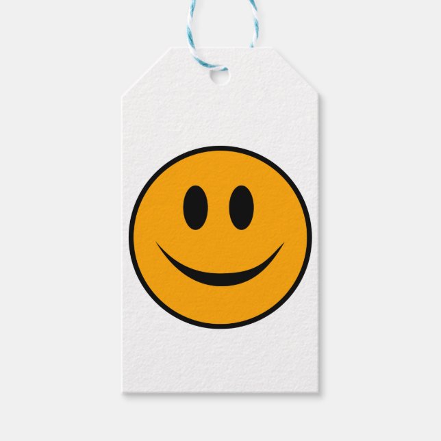 Smiling Face Emoji Gift Tags (Front)