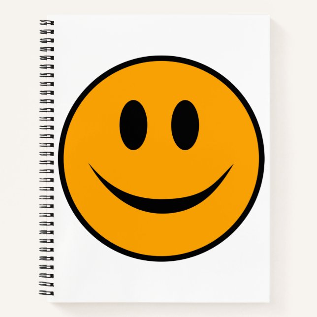 Smiling Face Emoji Notebook (Front)