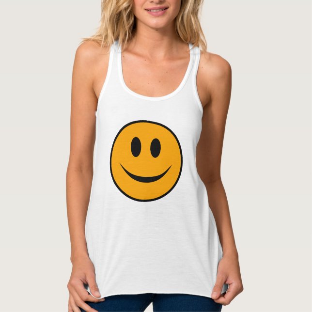 Smiling Face Emoji Singlet (Front)