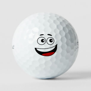 Smiling Face Emoticon Golf Balls