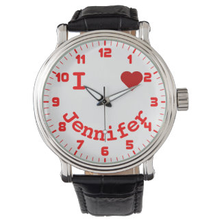 Smiling Face Personalised I Heart Watch