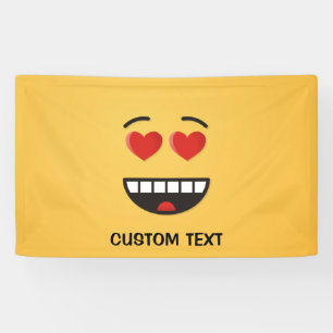 Smiling Face with Heart-Shaped Eyes Banner