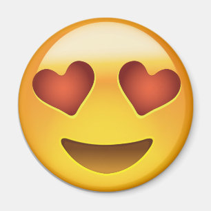 Smiling Face With Heart Shaped Eyes Emoji Magnet