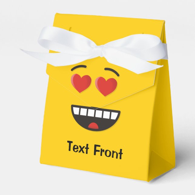 Smiling Face with Heart-Shaped Eyes Favour Box (Front Side)