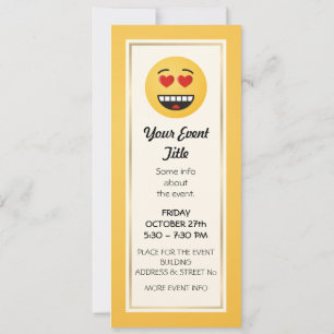 Smiling Face with Heart-Shaped Eyes Invitation