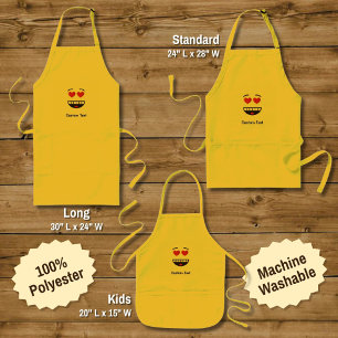 Smiling Face with Heart-Shaped Eyes Kids' Apron