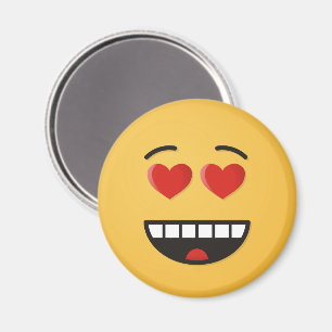Smiling Face with Heart-Shaped Eyes Magnet