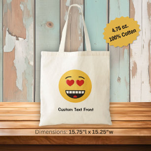 Smiling Face with Heart-Shaped Eyes Tote Bag