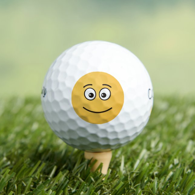 Smiling Face with Open Eyes Golf Balls (Insitu Tee)