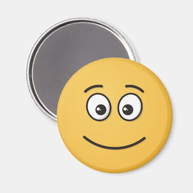 Smiling Face with Open Eyes Magnet (Front/Back)