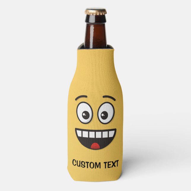 Smiling Face with Open Mouth Bottle Cooler (Bottle Front)