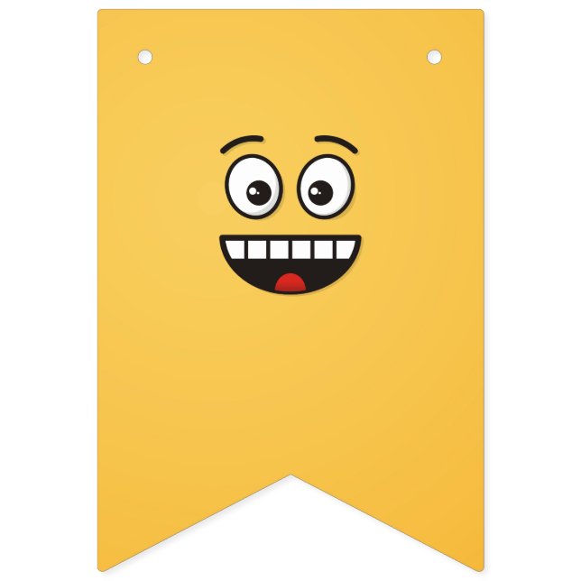 Smiling Face with Open Mouth Bunting (First Flag)