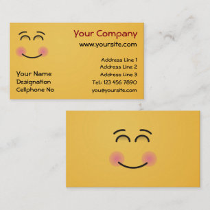 Smiling Face with Smiling Eyes Business Card