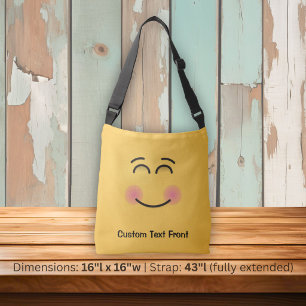 Smiling Face with Smiling Eyes Crossbody Bag