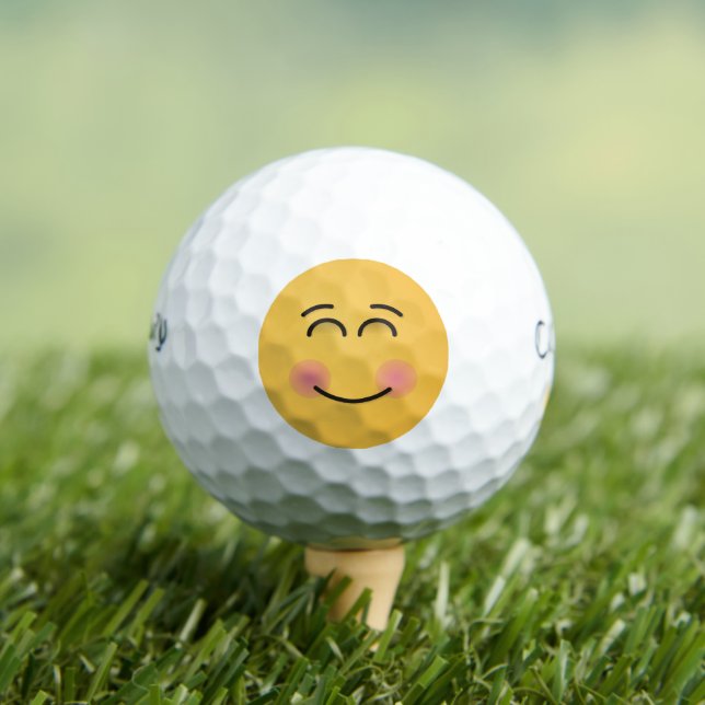 Smiling Face with Smiling Eyes Golf Balls (Insitu Tee)
