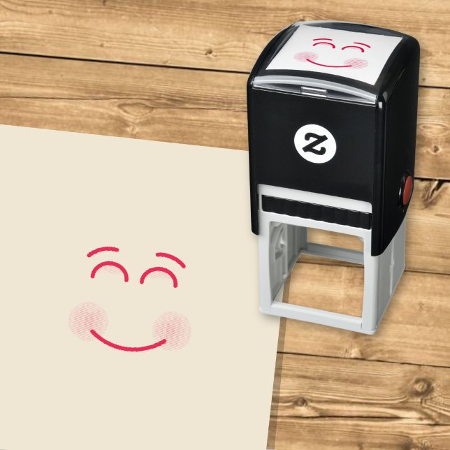 Smiling Face with Smiling Eyes Self-inking Stamp (Creator Uploaded)