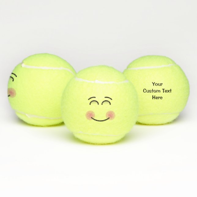 Smiling Face with Smiling Eyes Tennis Balls (Multi)