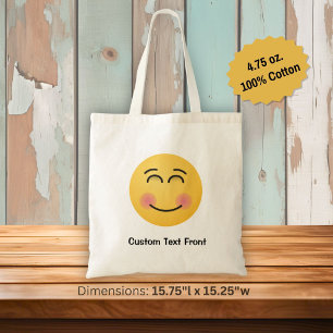 Smiling Face with Smiling Eyes Tote Bag