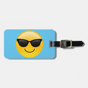 Smiling Face With Sunglasses Cool Emoji Luggage Tag