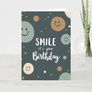 Smiling Faces Birthday Card
