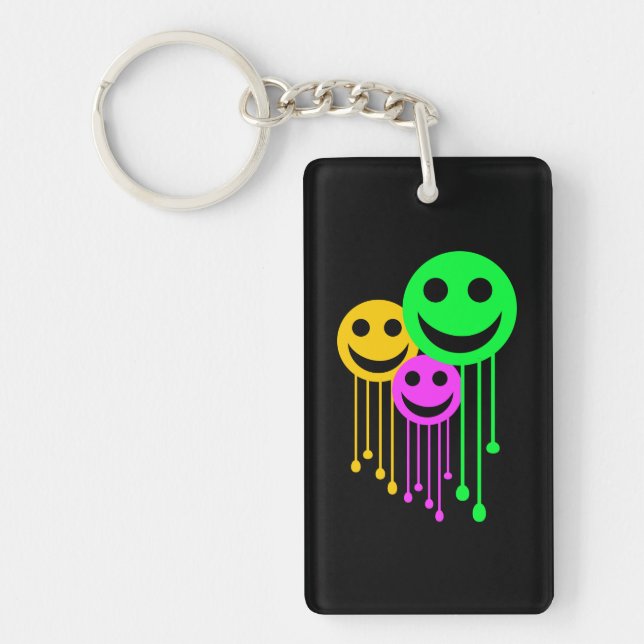 Smiling faces key ring (Front)