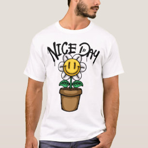 Smiling Flower in a Pot streetwear T-Shirt