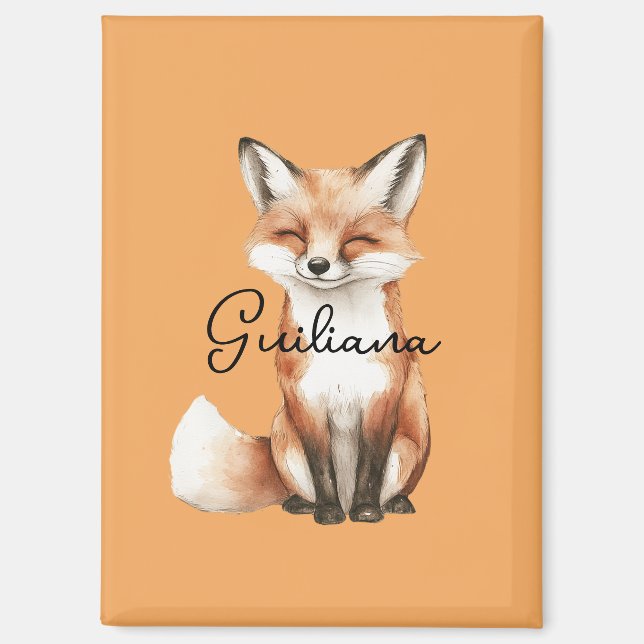 Smiling Fox Magnet (Front)