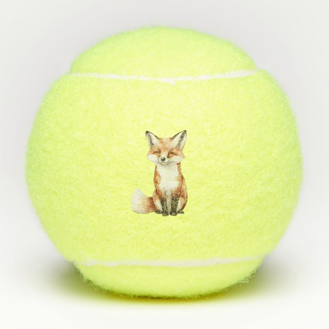 Smiling Fox Tennis Balls (Front)