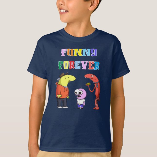 Smiling Friends Funny Cartoon T-Shirt (Front)