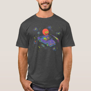 Smiling Friends Space Car Charlie and PIM Funny Ca T-Shirt