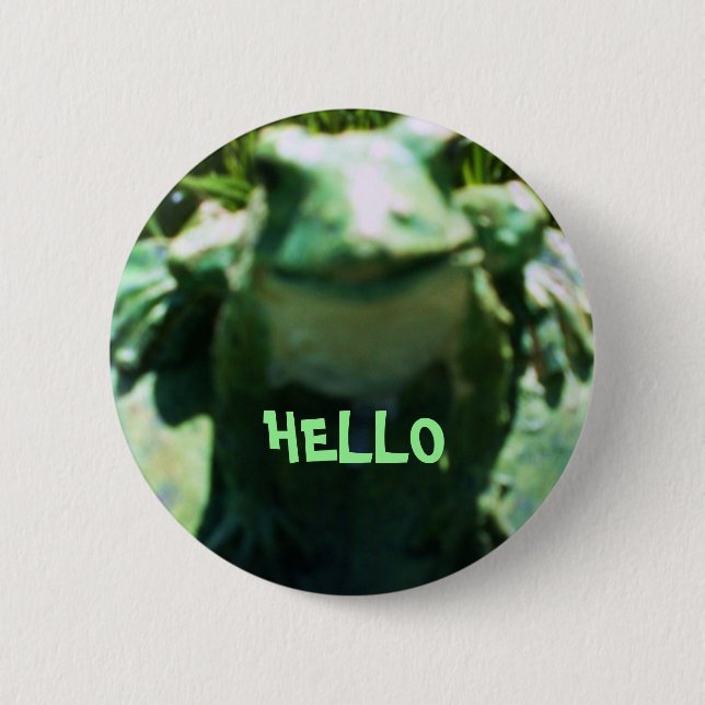 SMILING FROG,HELLO button (Front)
