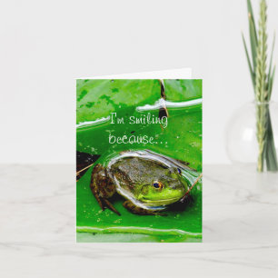 Smiling Frog Note Card
